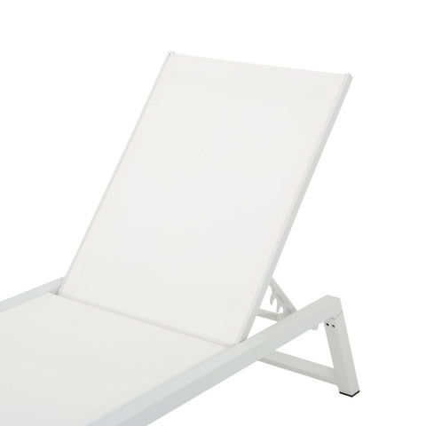 White Petrie Outdoor Metal Chaise Lounge Set (Set of 4)