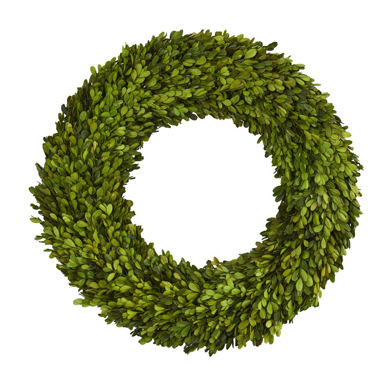 Preserved Boxwood Greenery Wreath