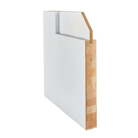 24" x 79" Primed 3 Equal Panel Shaker Bi-Fold Door