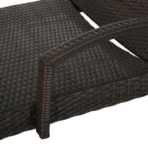 Rebello Outdoor Wicker Chaise Lounge Set (Set of 2)