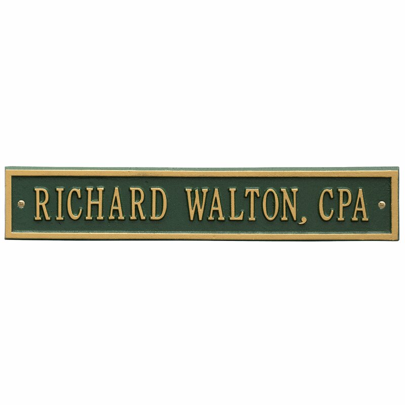 Rectangle Wall Plaque