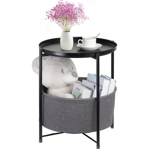 Black Serik End Table