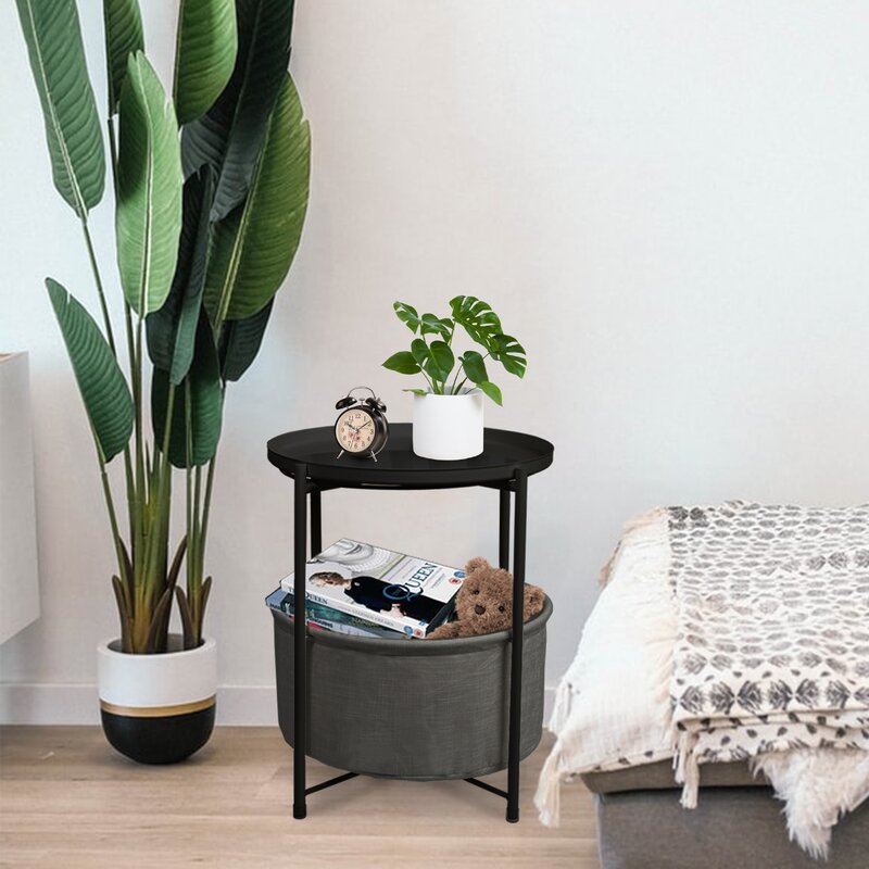 Black Serik End Table