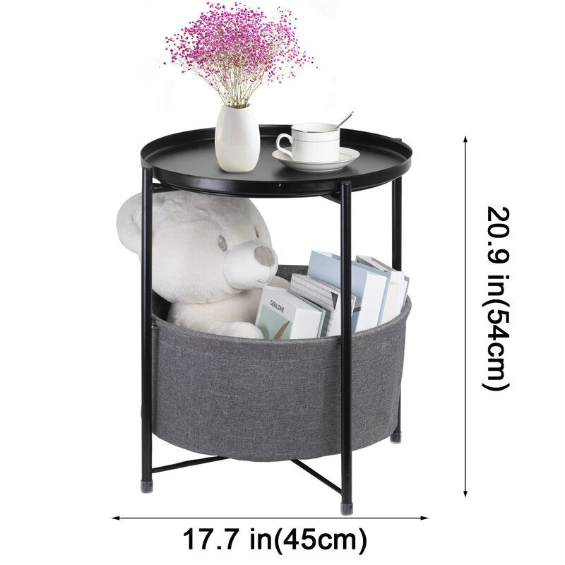 Black Serik End Table