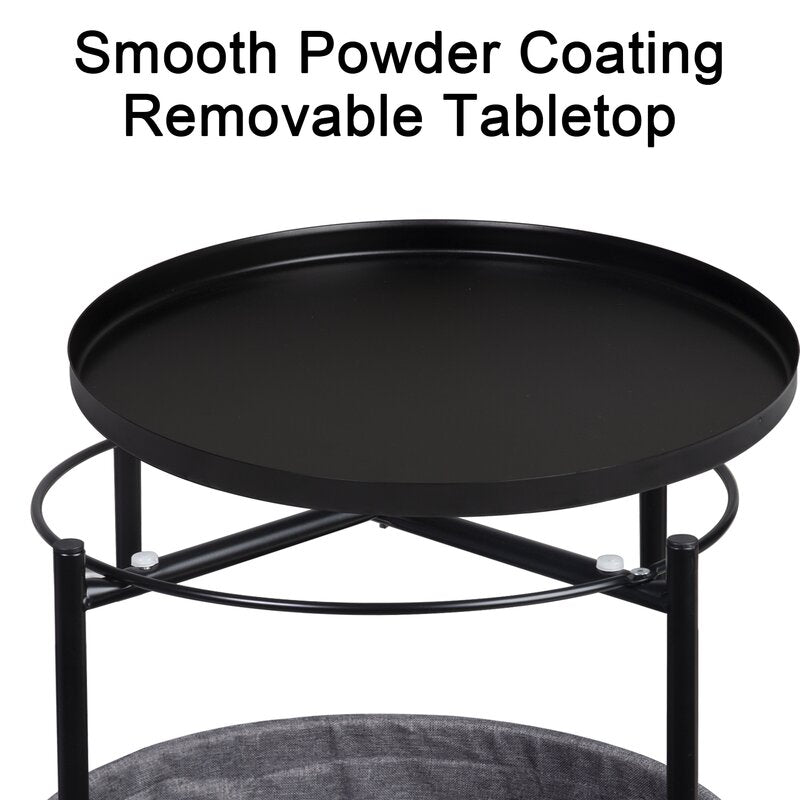 Black Serik End Table