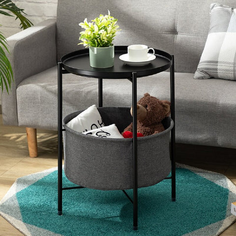 Black Serik End Table