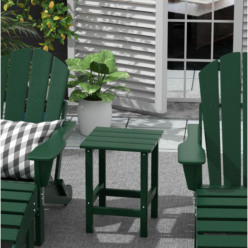 Shavon Outdoor HDPE Side Table