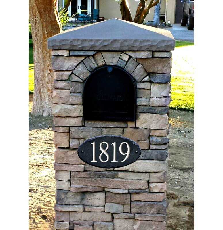 Stone Illuminated Address Plaque