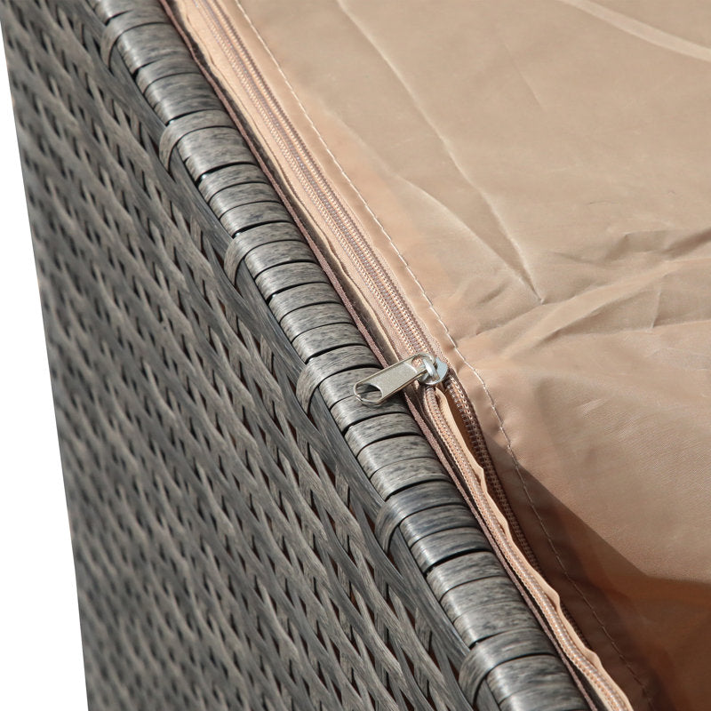 Sunsitt 88 Gallons Gallon Water Resistant Wicker Deck Box
