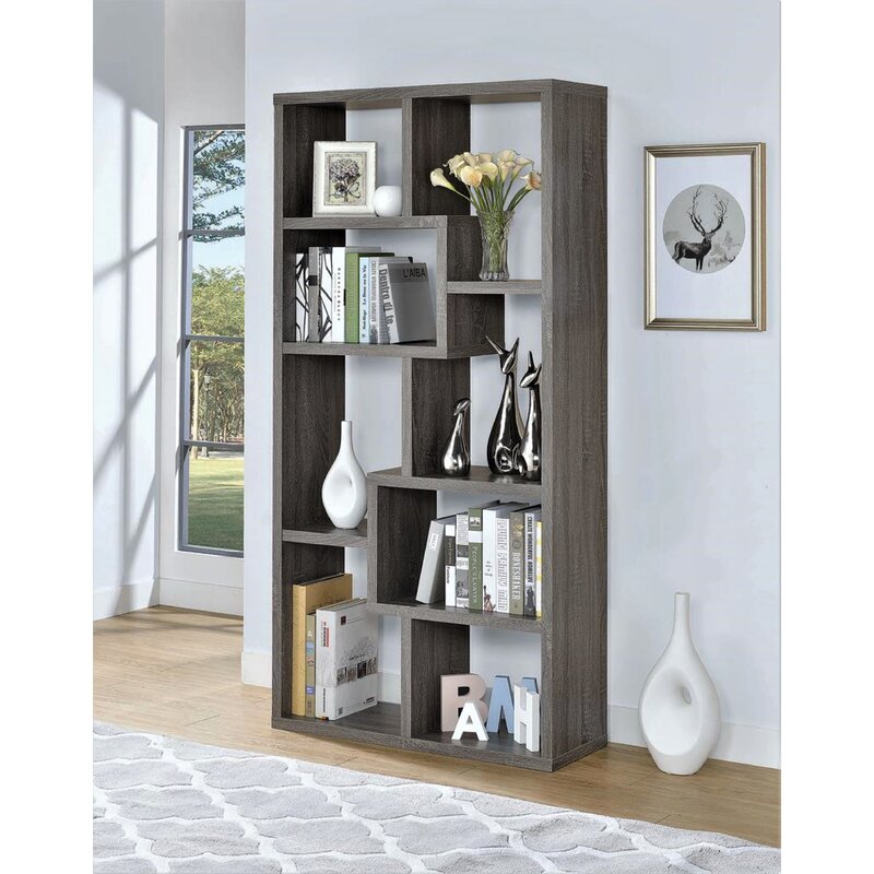 White Tello Geometric Bookcase