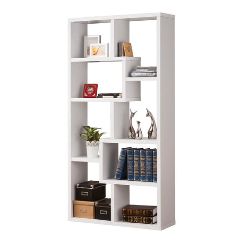 White Tello Geometric Bookcase