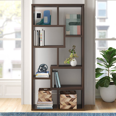 White Tello Geometric Bookcase