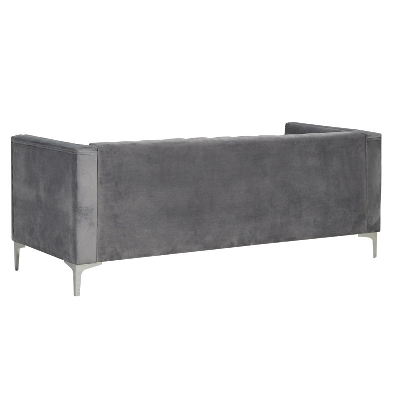 Velvet Flared Arm Sofa