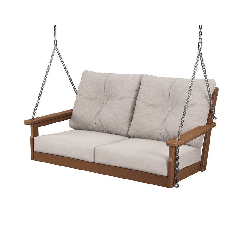 Black Frame/Gray Mist Cushion Vineyard Deep Seating Swing