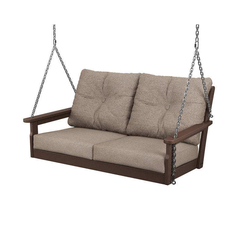 Black Frame/Gray Mist Cushion Vineyard Deep Seating Swing