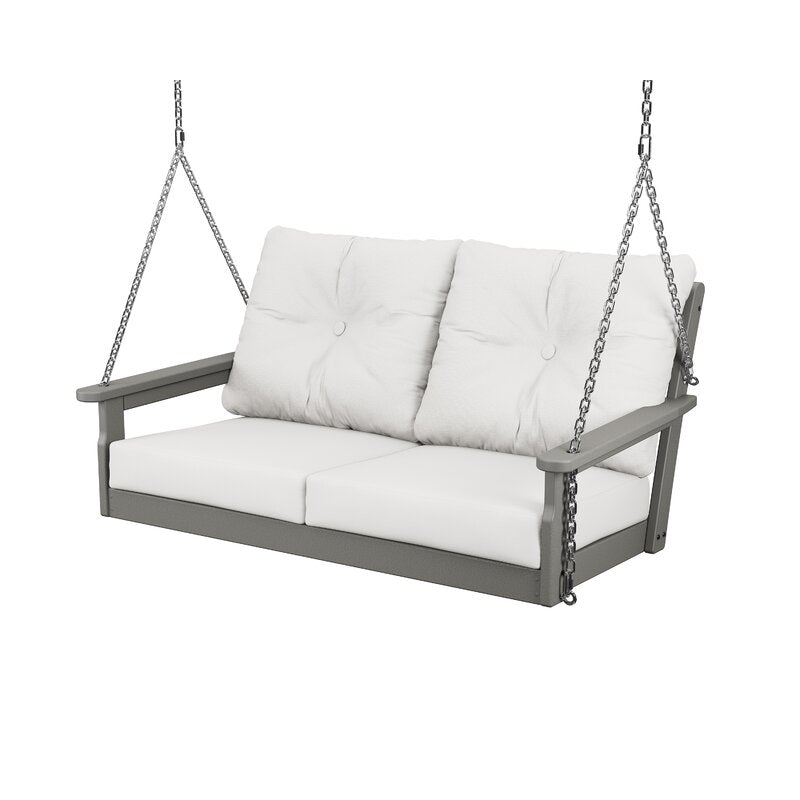 Black Frame/Gray Mist Cushion Vineyard Deep Seating Swing