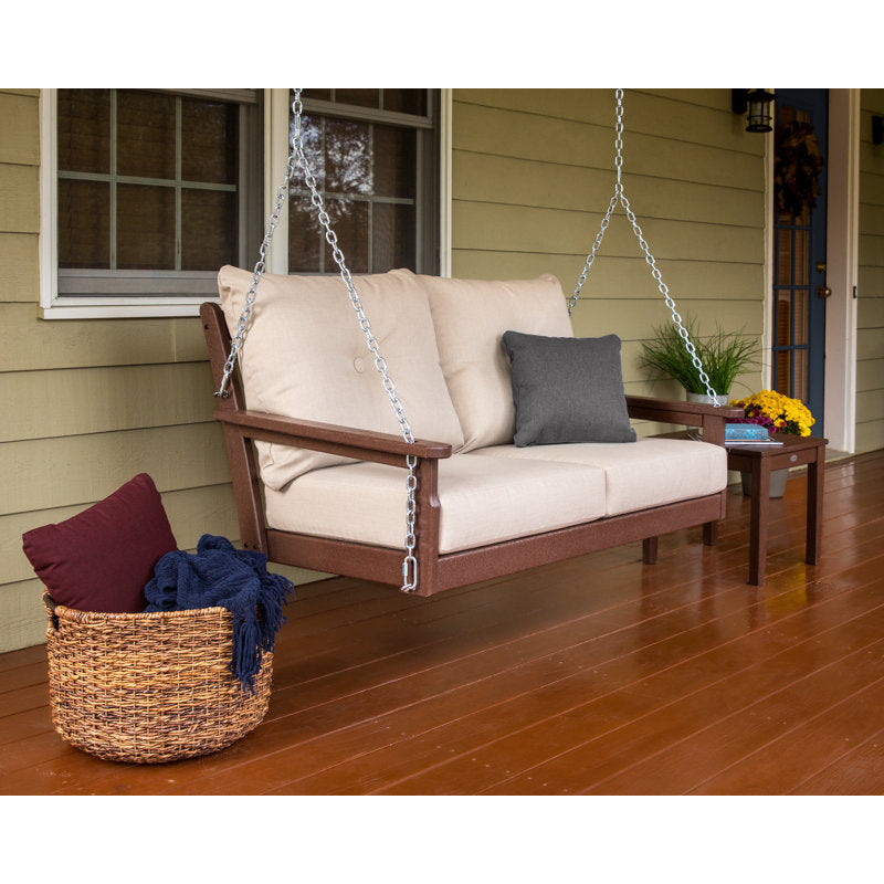 Black Frame/Gray Mist Cushion Vineyard Deep Seating Swing