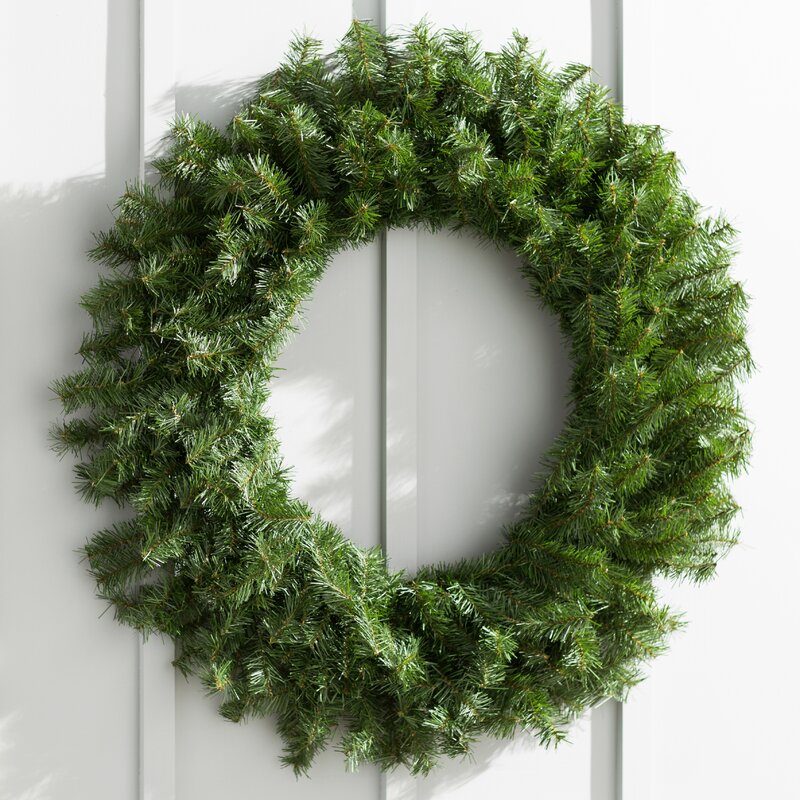 Wayfair Basics® Artificial Canadian Pine Wreath Unlit