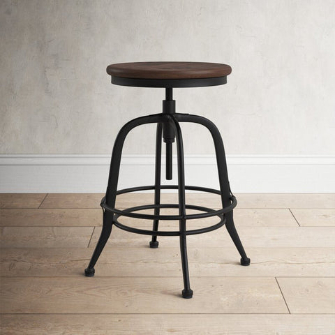 Whalen Solid Wood Adjustable Height Counter Stool
