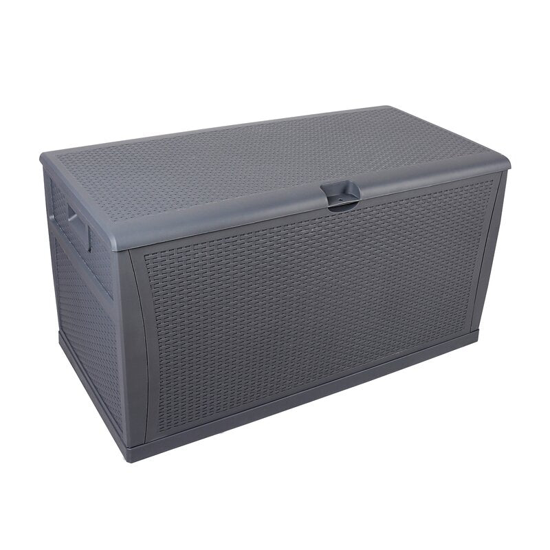 Winado 120 Gallons Gallon Water Resistant Plastic Lockable Deck Box