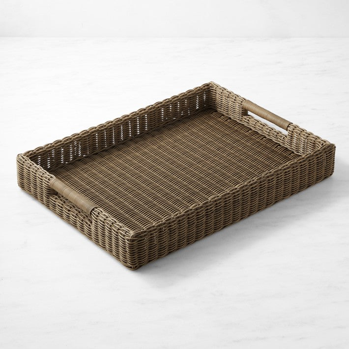 Larnaca All Weather Weave Wicker Tray