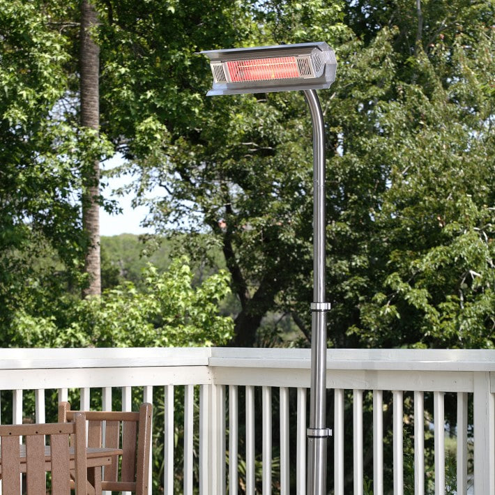 Stainless Steel Pole Mounted Infrared Patio Heater