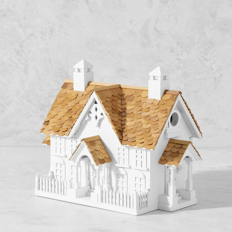 Wrension Birdhouse in White